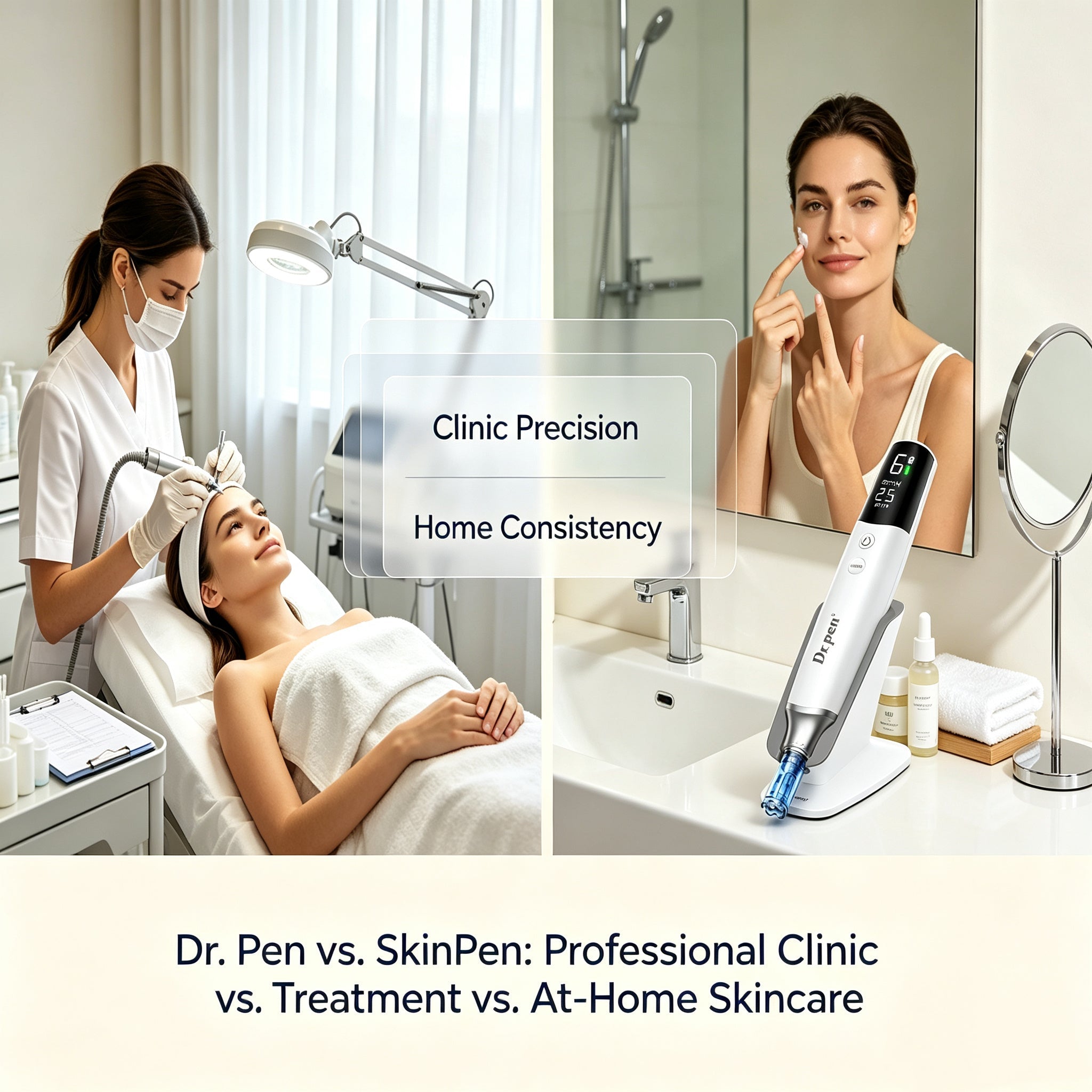 Dr. Pen vs. SkinPen: Professional Clinic Treatment vs. At-Home Skincare