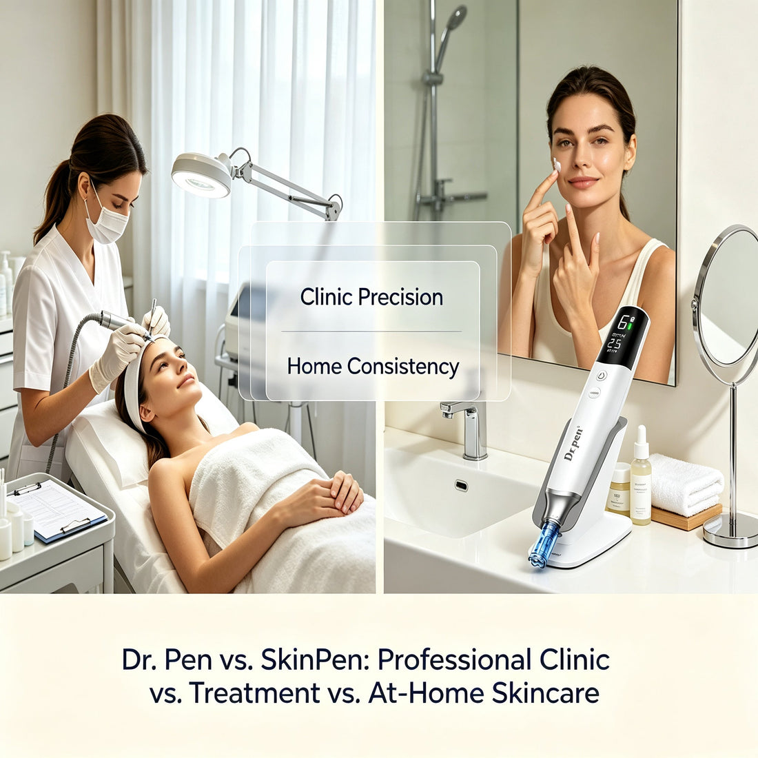 Dr. Pen vs. SkinPen: Professional Clinic Treatment vs. At-Home Skincare