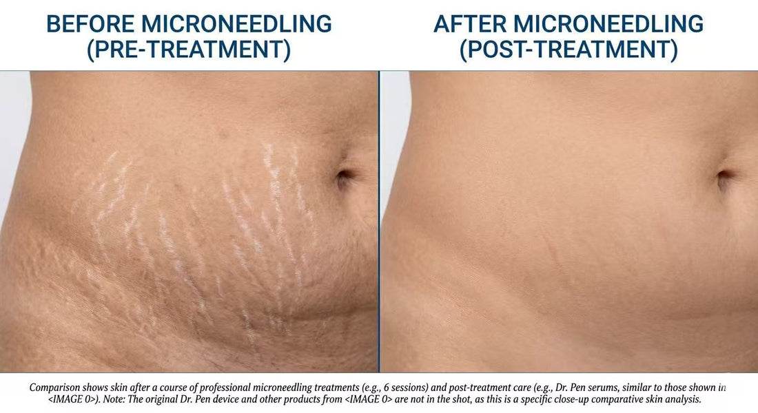 What needle depth is needed for Dr. Pen to treat stretch marks?