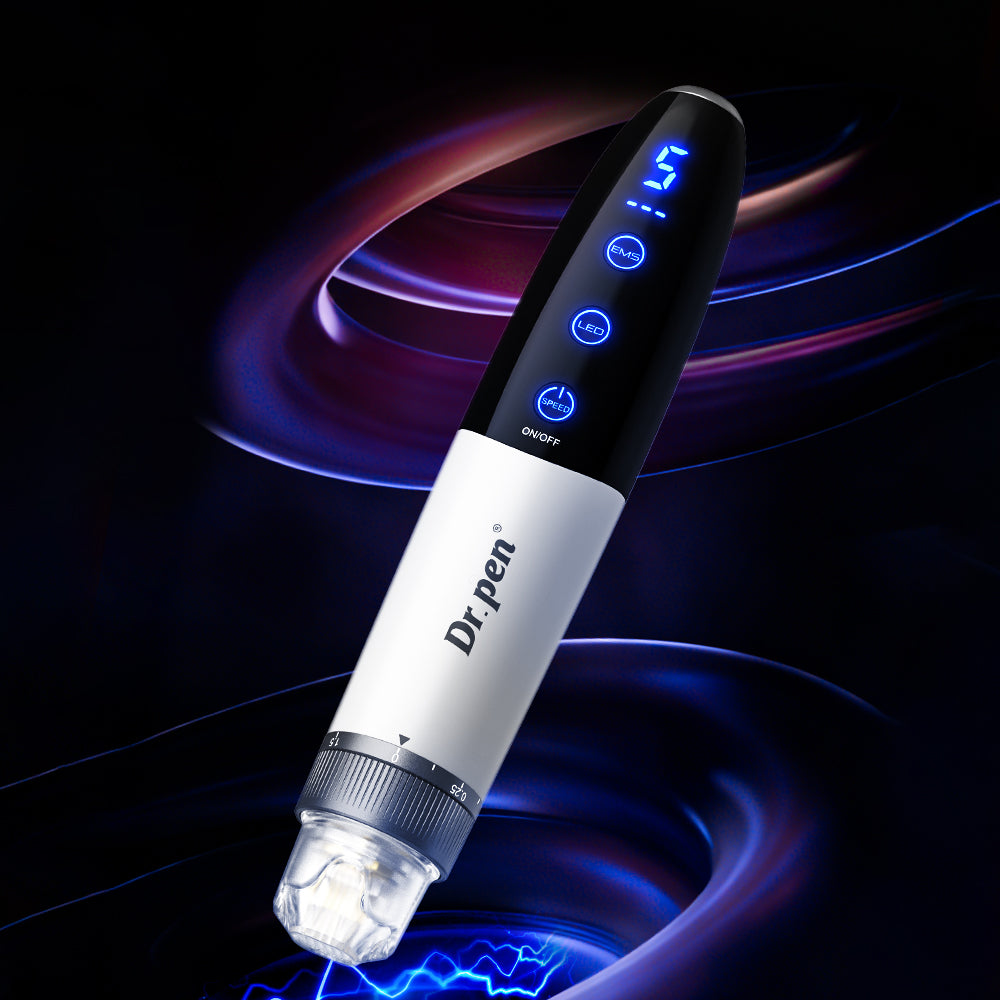 Dr. Pen Q1S 3-in-1 Microneedling Pen with LED Light Therapy and Microcurrent from Dr. Pen Official.