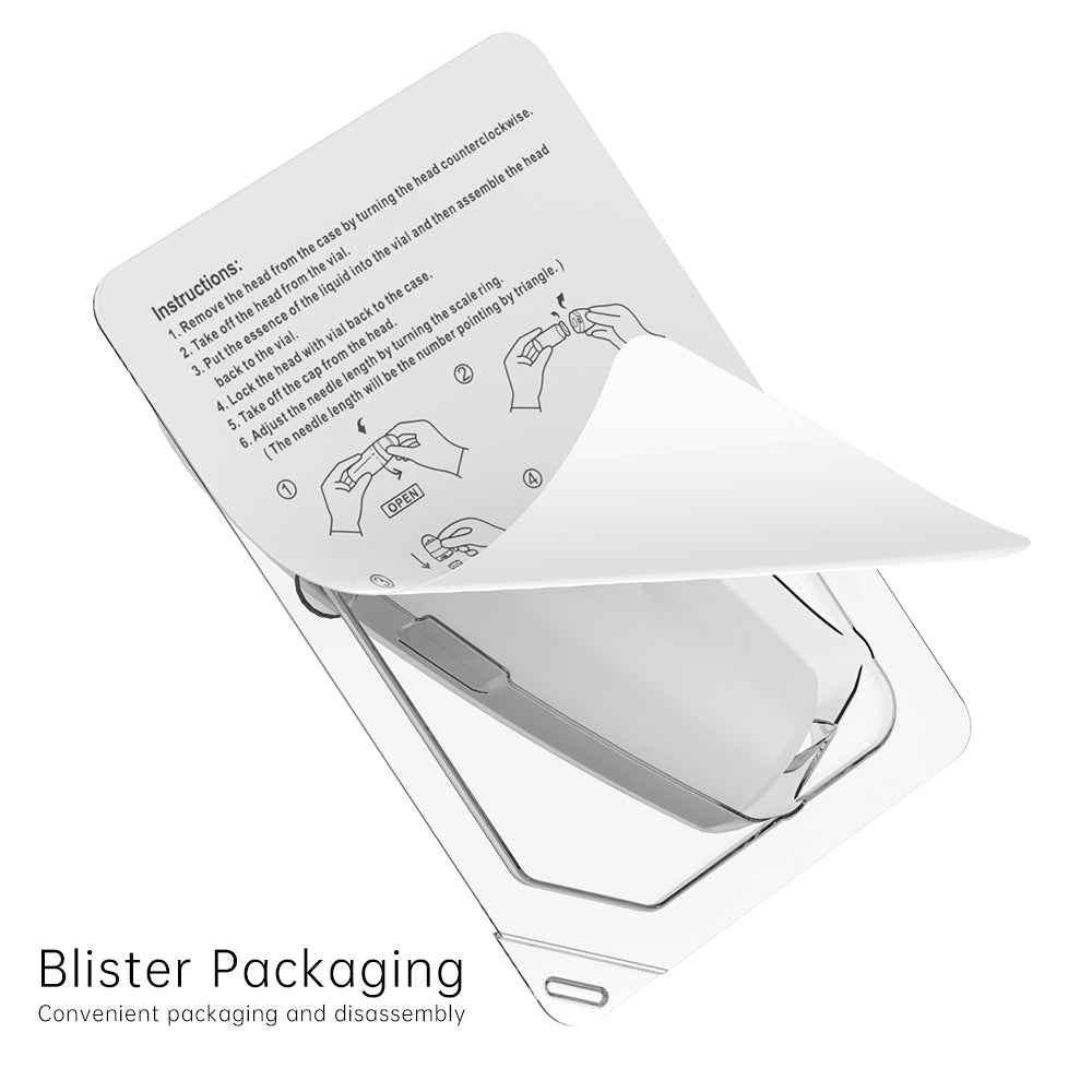 Biopen Bio 6 Microneedle Stamp pour la pousse des cheveux avec EMS et lumière LED