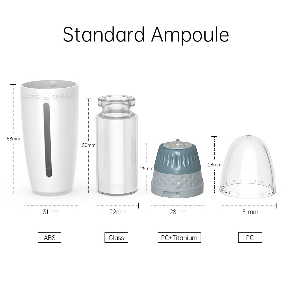 Biopen Bio 6 Microneedle Stamp pour la pousse des cheveux avec EMS et lumière LED