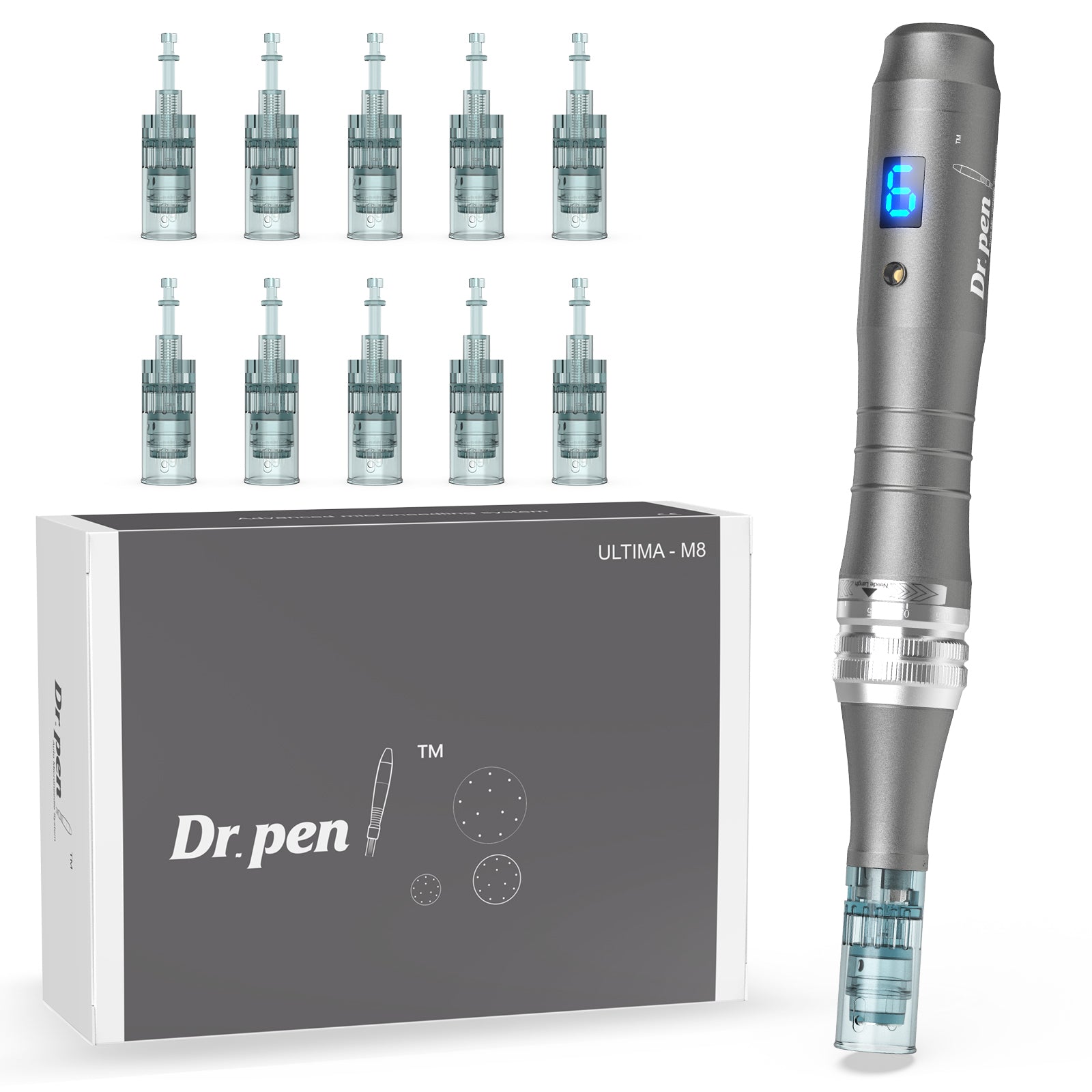 Dr. Pen M8 Professional Microneedling Pen with 12 Cartridges