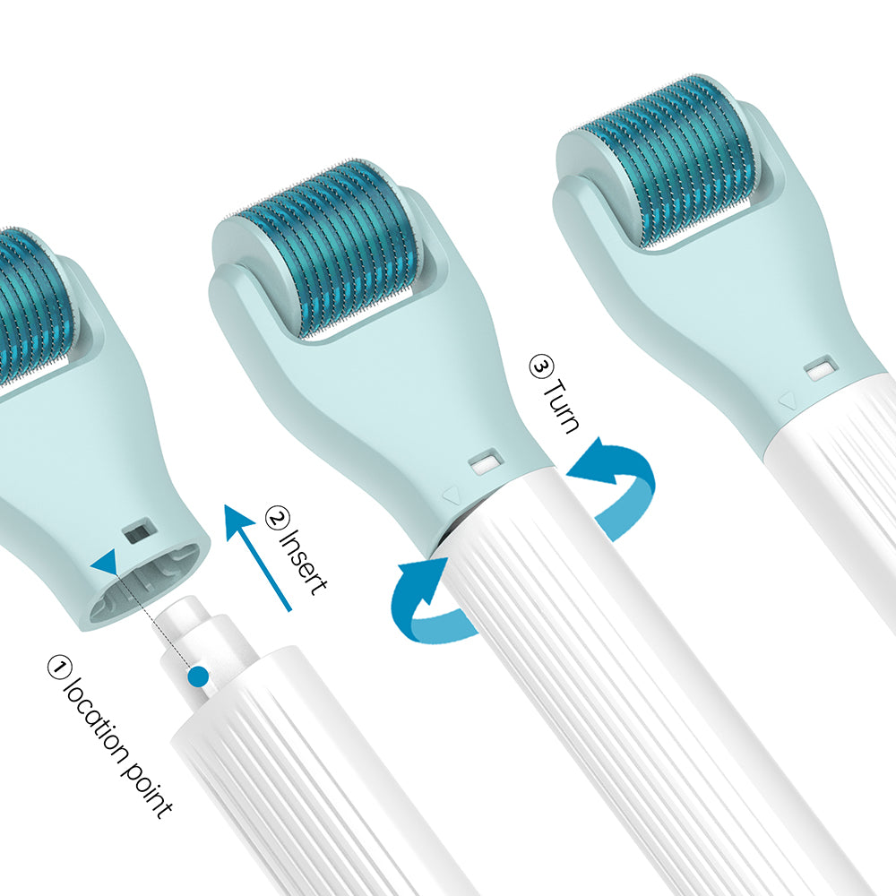 Close up of various needle sizes in the Bio Roller G10 kit provided by Dr. Pen Official