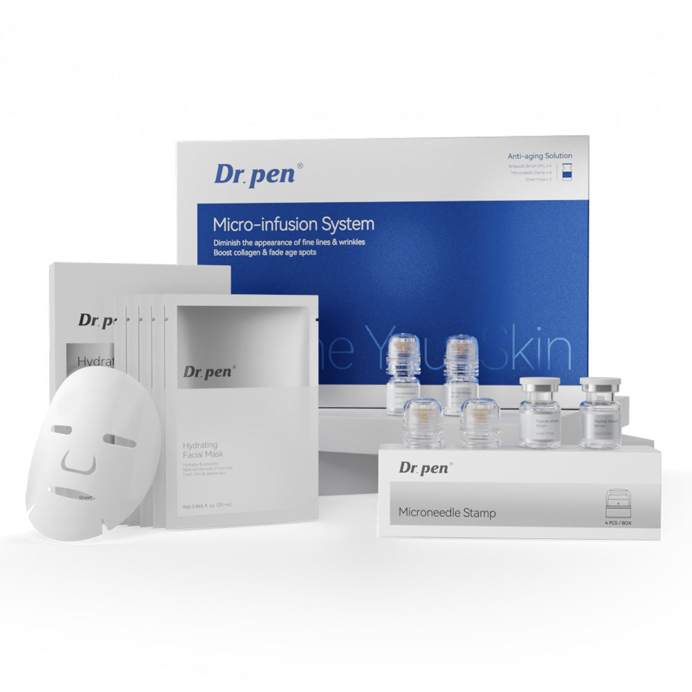 NEW Dr. Pen Micro-Infusion Skin Needling Stamp Kit (2 Month Supply)