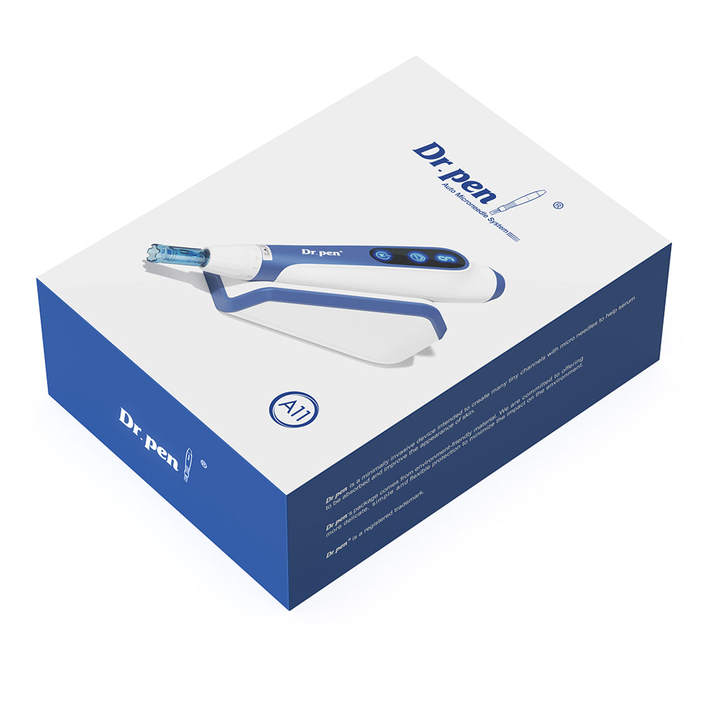 Genuine Dr. Pen A11 with official authenticity verification label for customer safety.