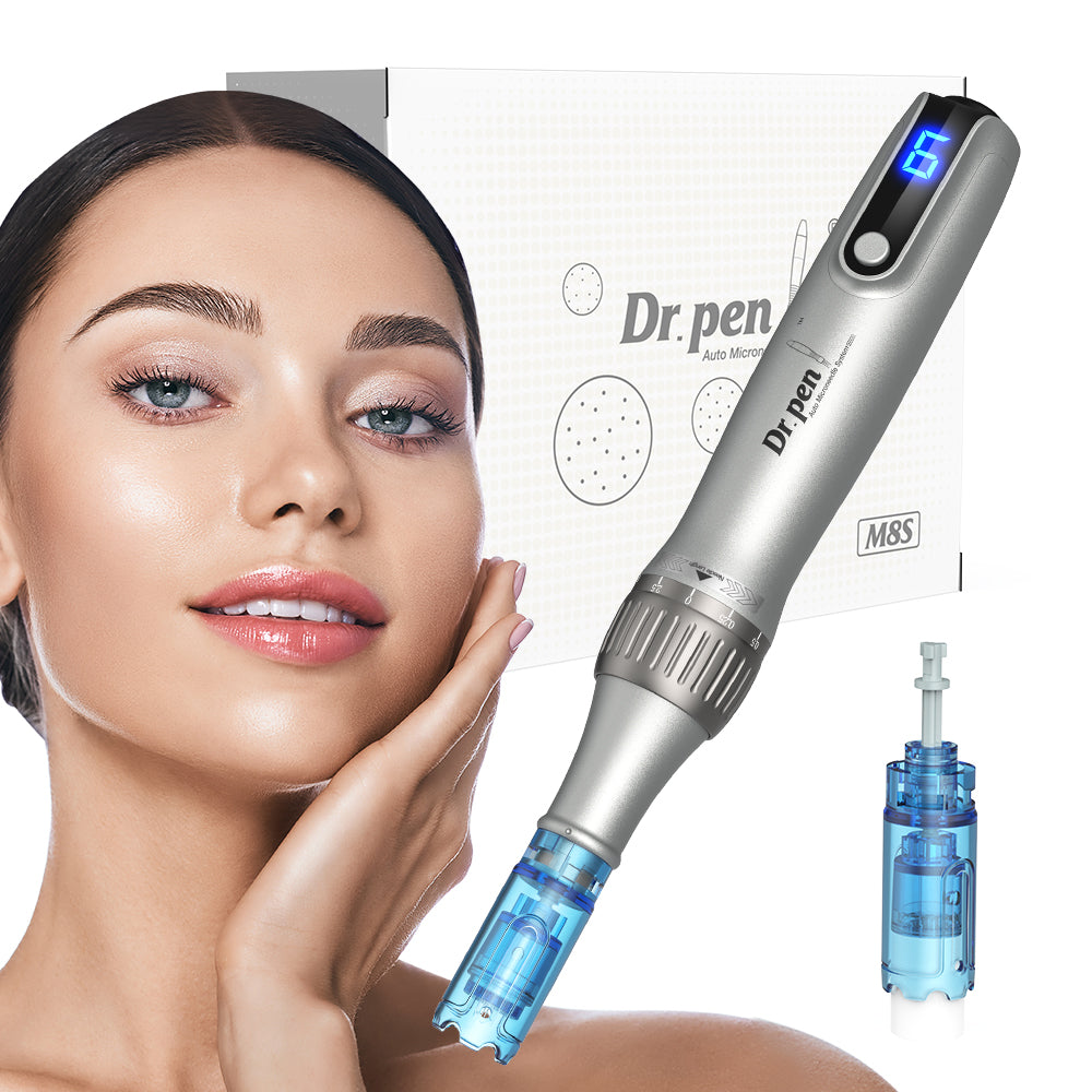 Dr. Pen M8S Professional Microneedling Pen with digital display and anti-backflow design.