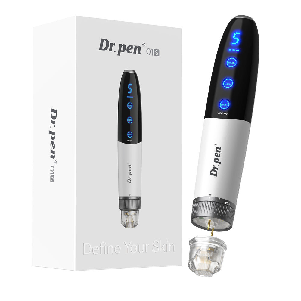 Dr. Pen Q1S 3-in-1 Microneedling Pen with LED Light Therapy and Microcurrent from Dr. Pen Official.