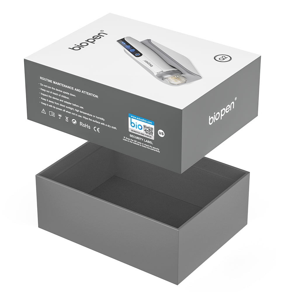 Genuine BioPen Q2 By Dr. Pen with official authenticity verification label for home use safety.