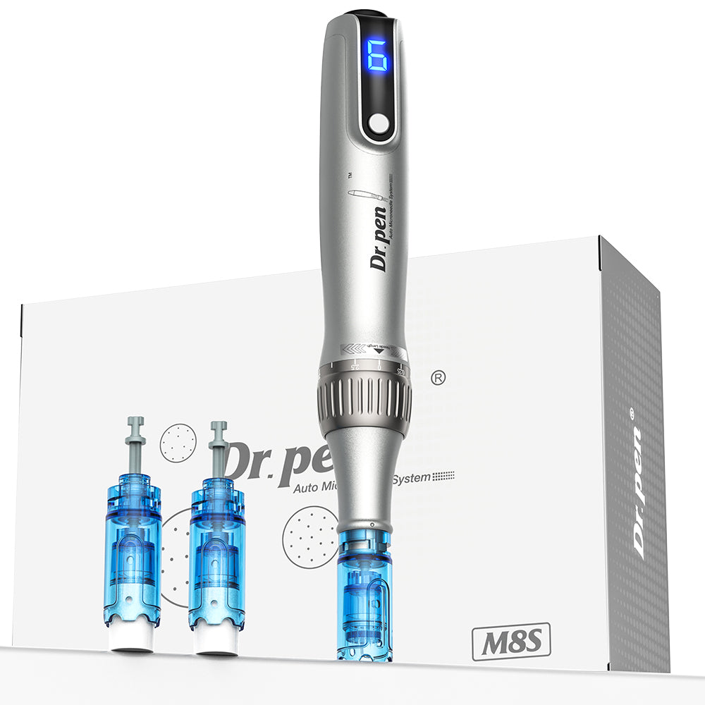 Official Dr. Pen M8S replacement needle cartridges with protective membrane.