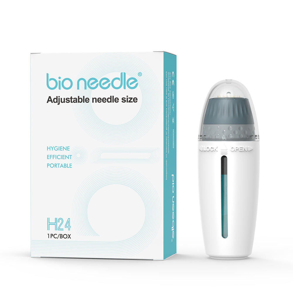 Biopen Bio 6 Microneedle Stamp pour la pousse des cheveux avec EMS et lumière LED