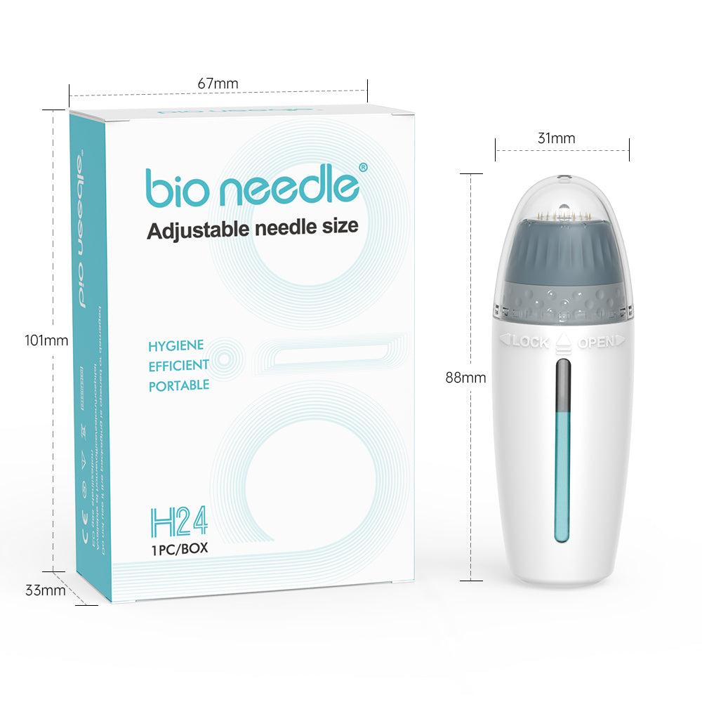 Biopen Bio 6 Microneedle Stamp pour la pousse des cheveux avec EMS et lumière LED