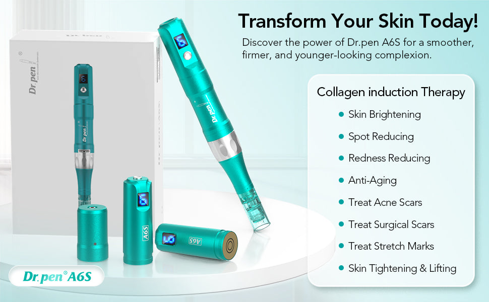 Dr. Pen A6S Microneedling Pen with 16-pin Cartridges 10 pcs