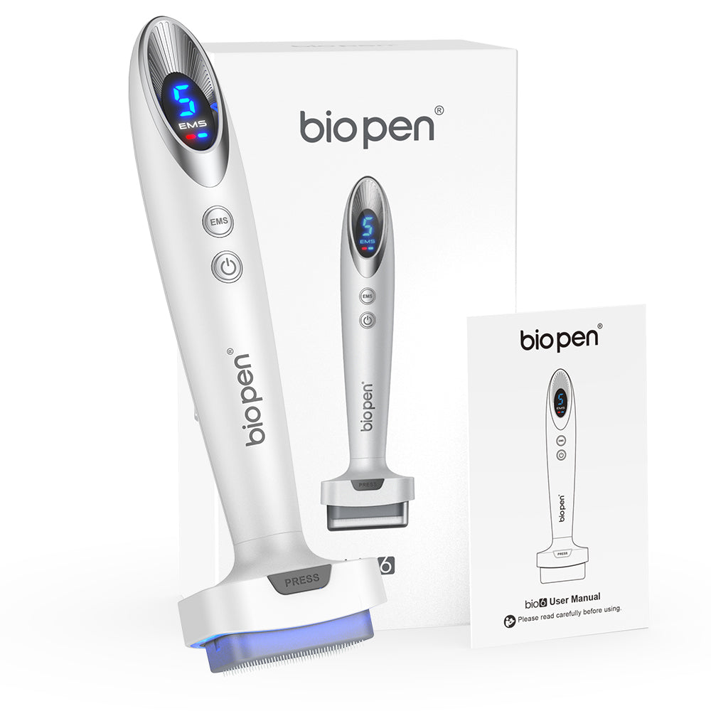 Genuine Biopen Bio 6 Hair Growth Stamp with Dr. Pen Official authenticity verification for customer safety.