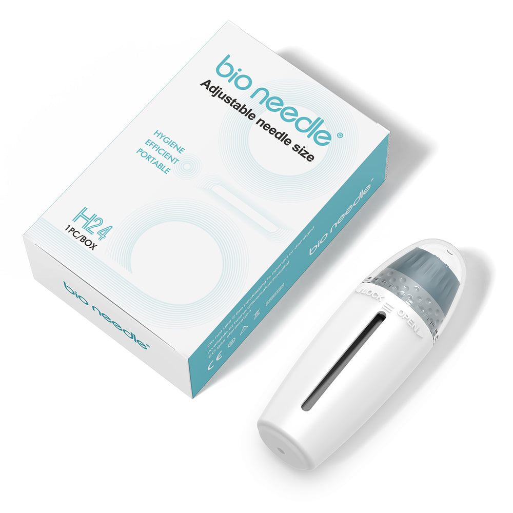 Biopen Bio 6 Microneedle Stamp pour la pousse des cheveux avec EMS et lumière LED
