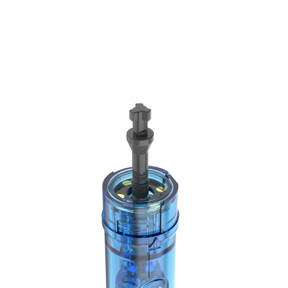 Close up of Dr. Pen M9 Nano Round needle head and integrated Smart Chip provided by Dr. Pen Official
