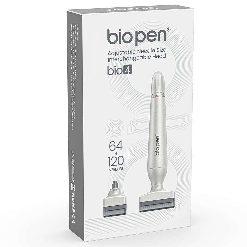 Genuine Bio 4 Adjustable Derma Stamp with Dr. Pen Official authenticity verification for customer safety.