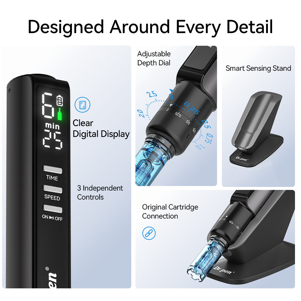 Dr. Pen M8 Max Microneedling Pen with 12 Cartridges(18-pin)