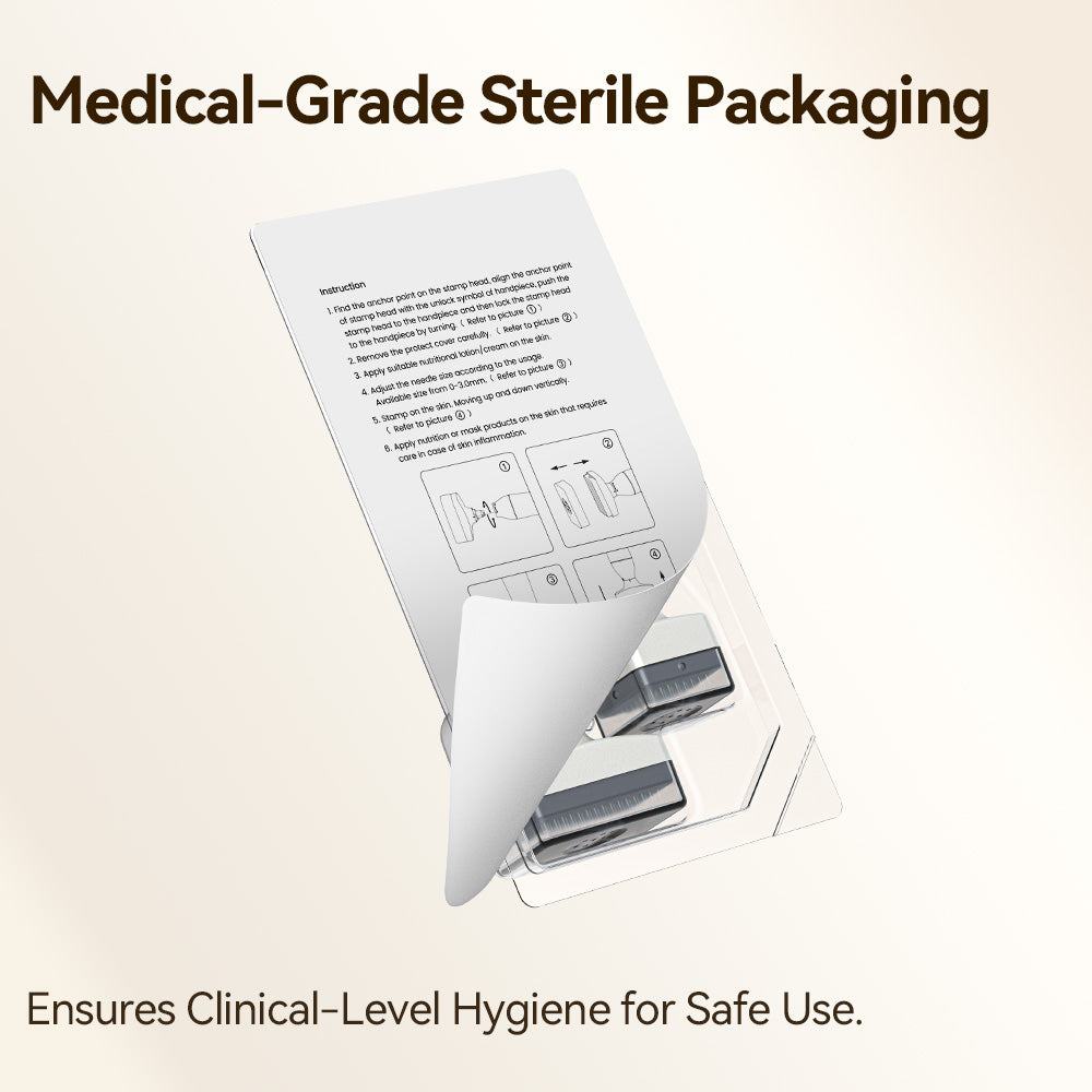 Bio 4 Adjustable Derma Stamp - Hair Growth Microneedling Tool