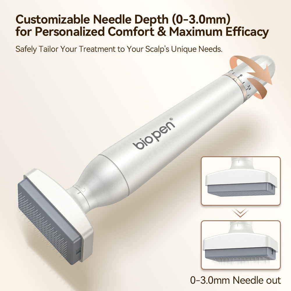 Bio 4 Adjustable Derma Stamp - Hair Growth Microneedling Tool